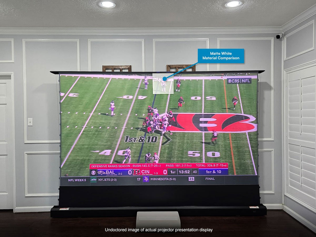 Pantalla de proyección eléctrica floor-up Kestrel Tab-Tension CLR