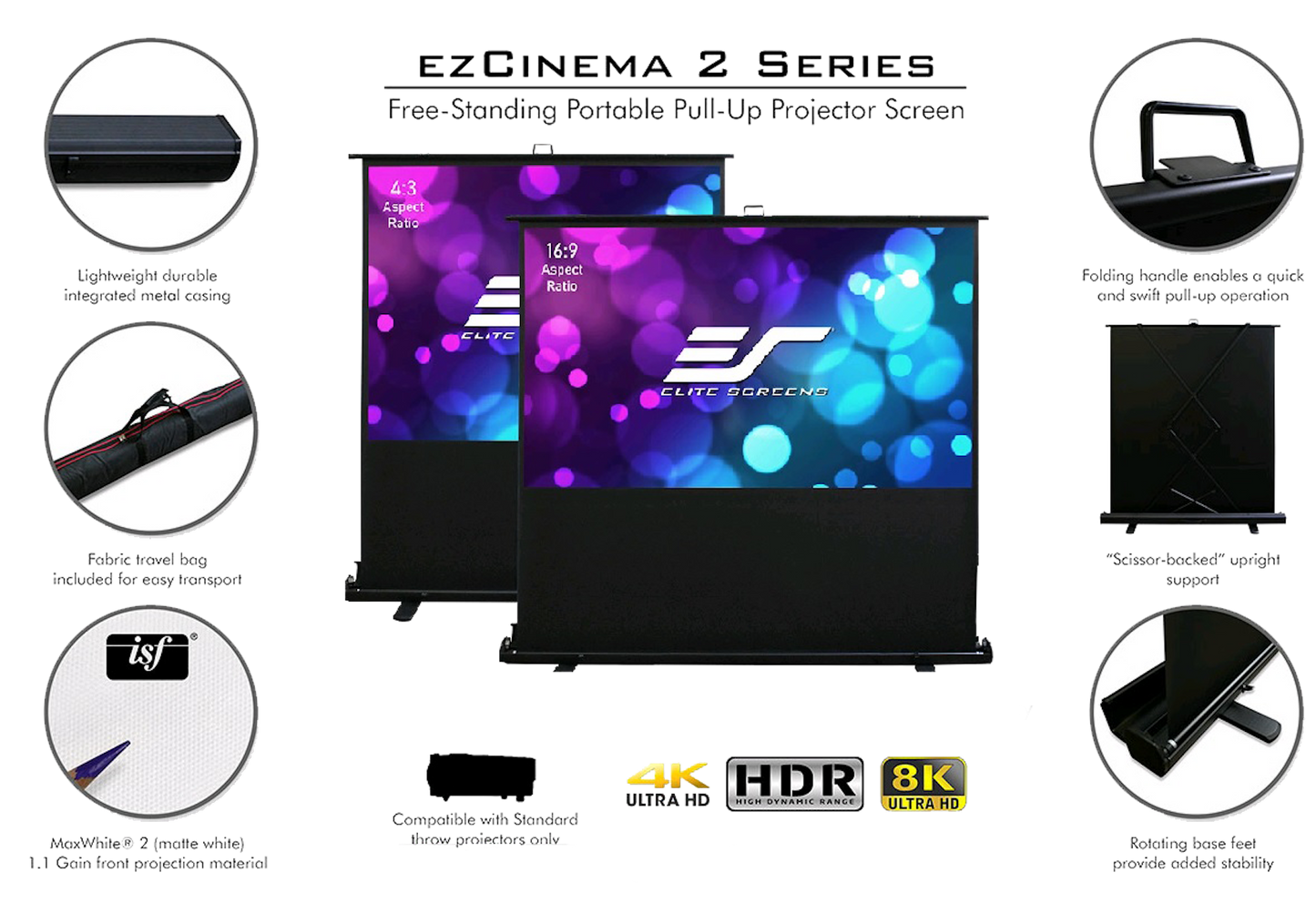 EZ CINEMA PLUS - LEINWÄNDE PORTABLE