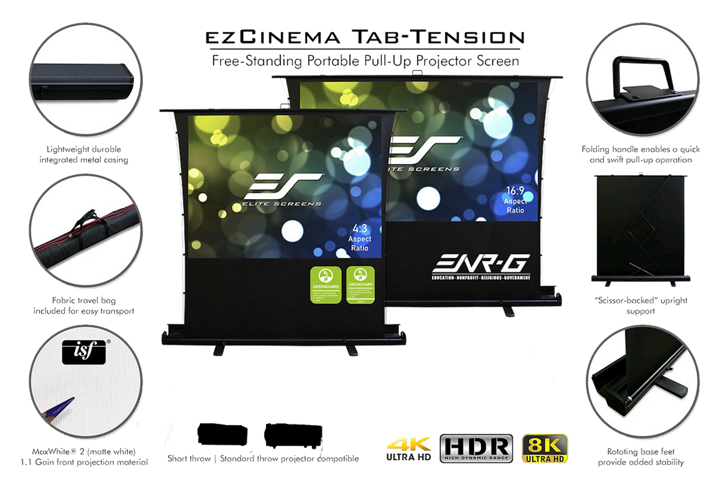 EZ CINEMA PLUS - LEINWÄNDE PORTABLE