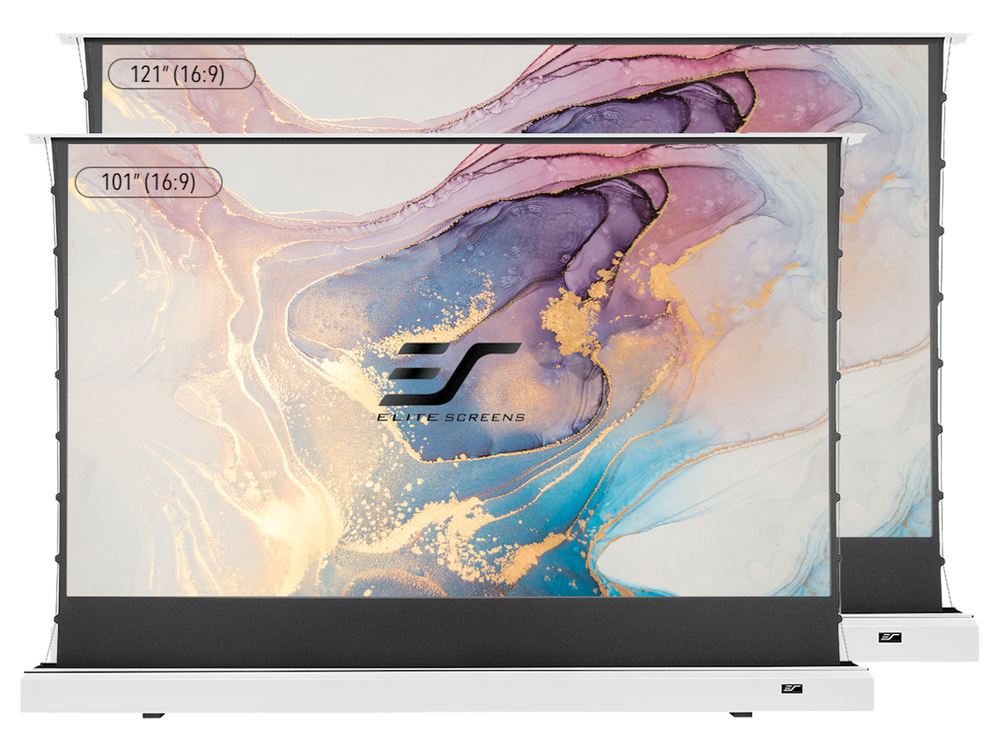 Pantalla de proyección eléctrica floor-up Kestrel Tab-Tension CLR