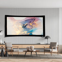 LUNETTE CURVED - PANTALLA DE PROYECCIÓN DE MARCO FIJO