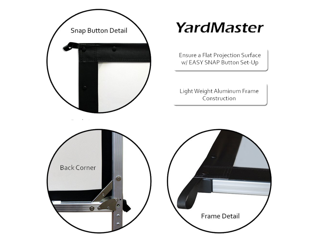 YARD MASTER 2 - PANTALLAS DE PROYECCIÓN PORTÁTILES DE EXTERIORES