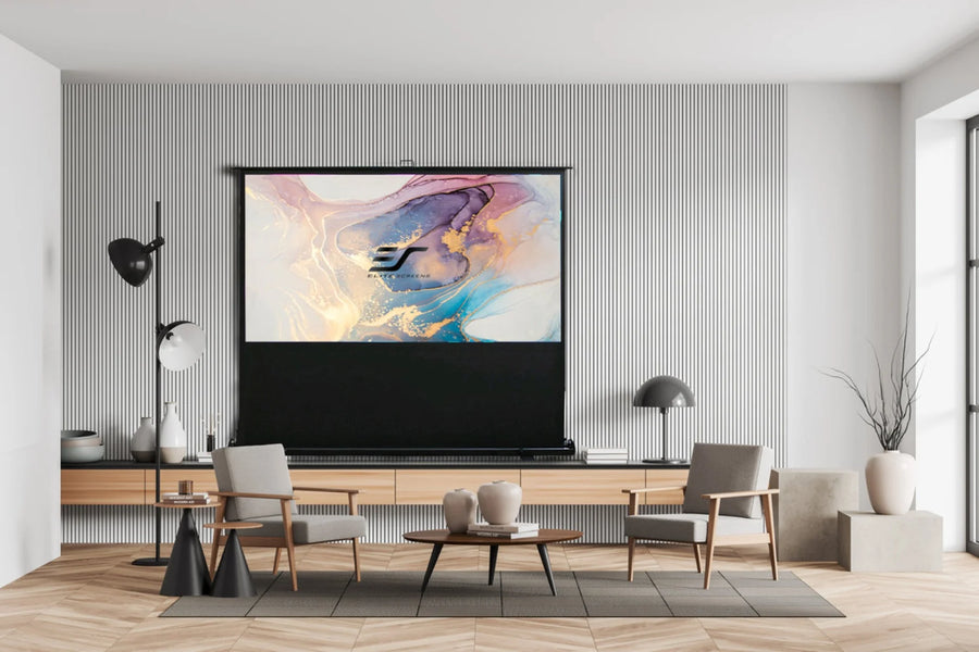 Used  - Very Good // EZ CINEMA PLUS TAB-TENSION - CineGrey 4D (ALR) / 16:9 / 113" (250x141 cm) // Item number: B-FT113UH-C4D-249H02832