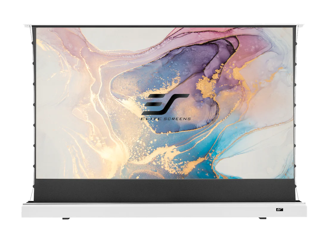 Usado - Como nuevo// KESTREL TAB-TENSION FLOOR-UP Con Pantallas Cinegrey 4D / CineGrey 4D (ALR) / Blanco / 102" ( 16:9 / 226x127 cm) // B-FTE102XH2-C4D--24AH02731/ Estado Falta la caja original.